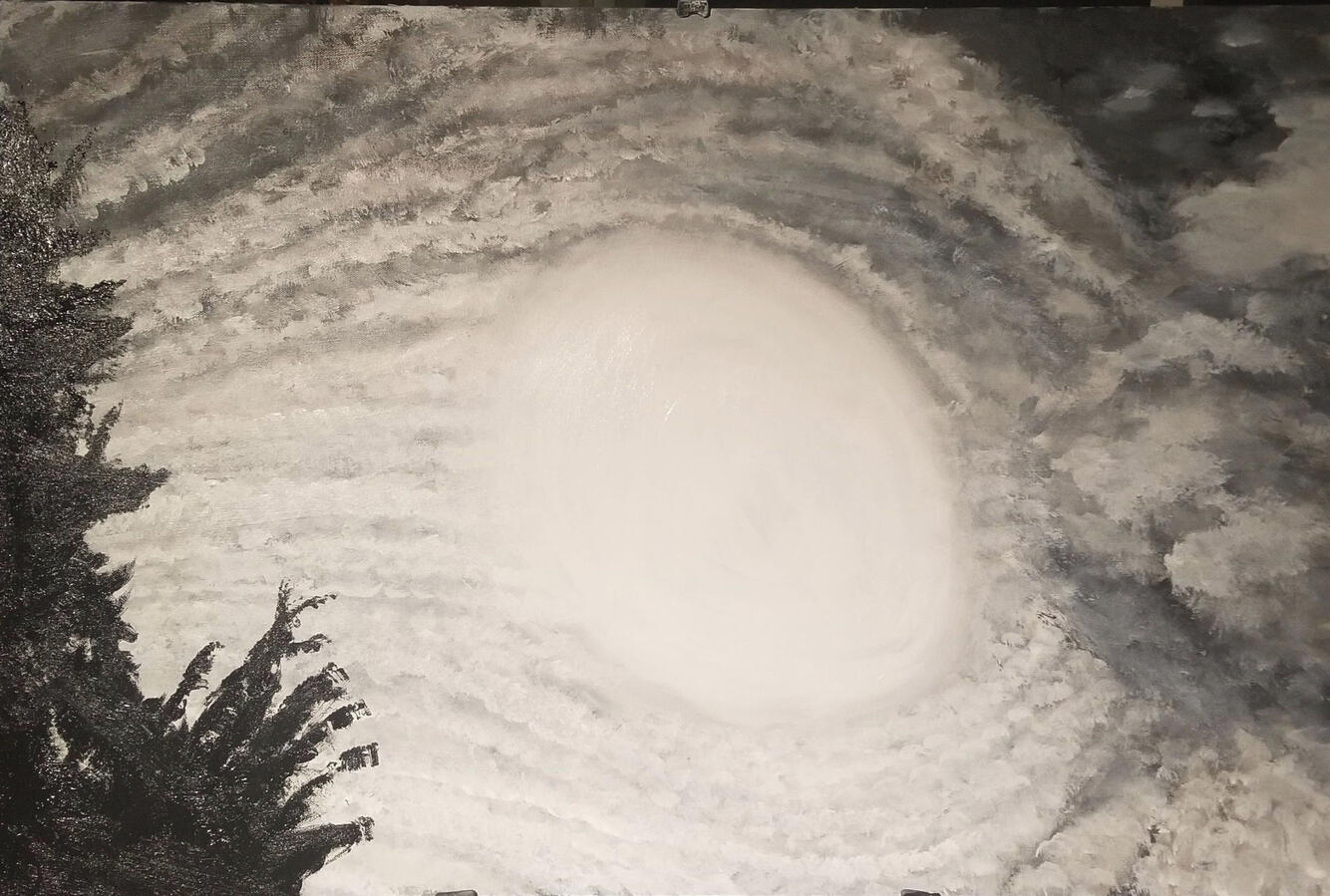 2 x 3 foot gesso painting of the sky 2 x 3 foot gesso painting of the sky